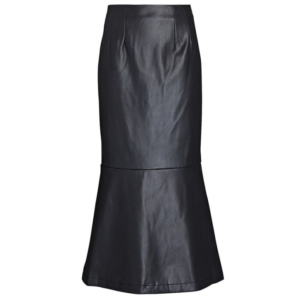 NWT STAUD Laurel Vegan Leather Midi Skirt Size 00